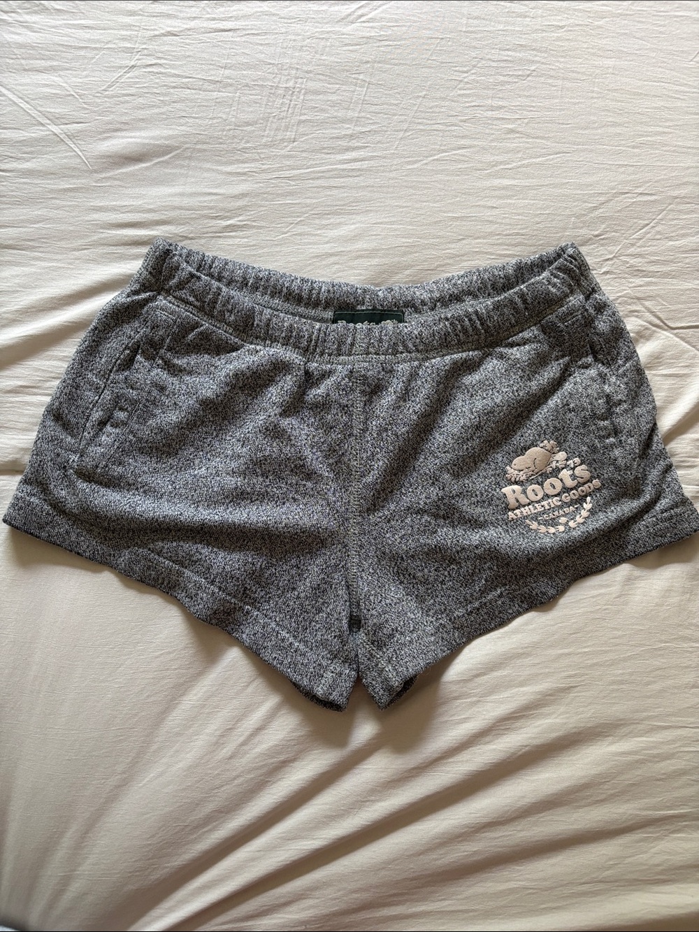 Roots Gray Cozy Terry Athletic Shorts